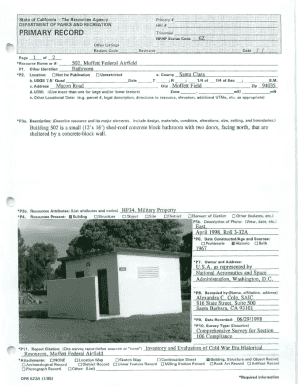 Building Record Form