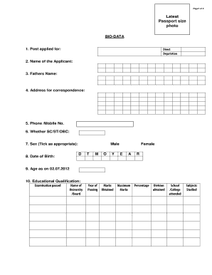 Job Application Form