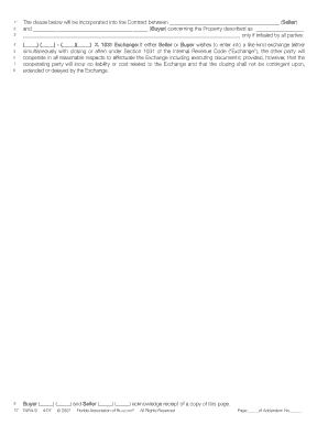 1031 Exchange Addendum