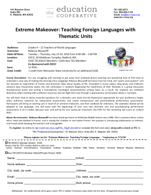 Extreme Makeover: Teaching Foreign Languages with Thematic Units