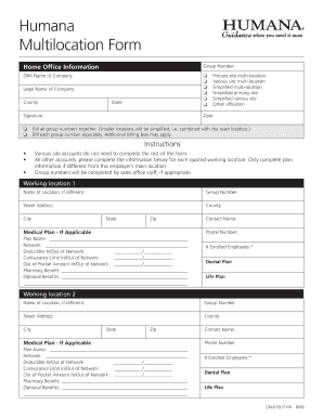 Humana Multi-Location Form