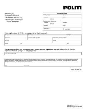 EU Firearms Pass Application