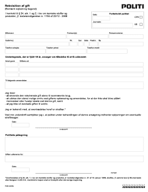 Denmark Pesticide Permit Application