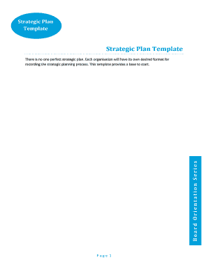 Strategic Plan Template