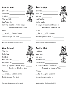 School Information Form