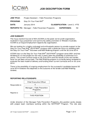 Job description template - ICCWA - iccwa org