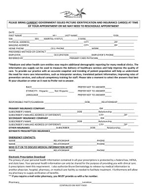 Medical History Form