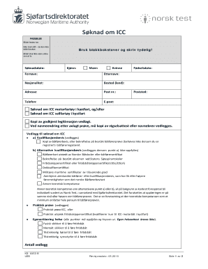 ICC Boat License Application