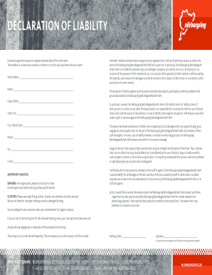 Nürburgring Kart Track Liability Waiver