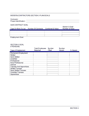 Section 3 Compliance Report