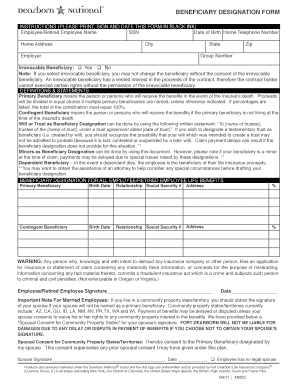 Beneficiary Designation Form