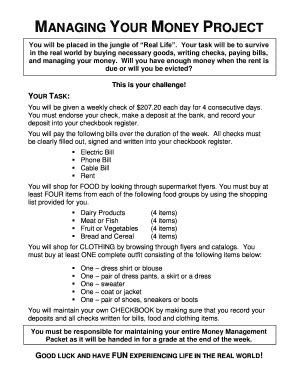 Money Management Project