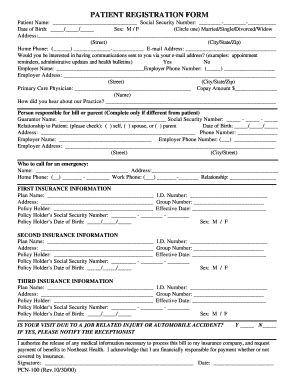 Patient Registration Form