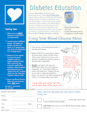 Blood Glucose Meter User Guide