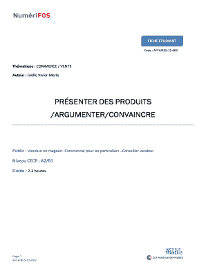 FICHE ETUDIANT