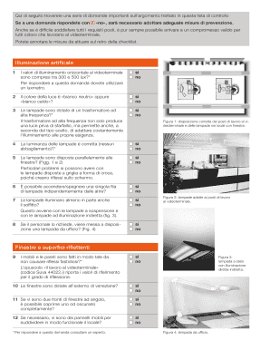 Lista di controllo Ergonomia