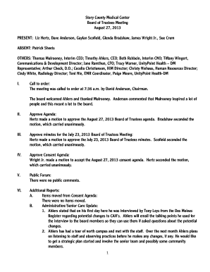 Who is p o box 7250 sioux falls sd - Board Meeting 12 23 13 Final - Story County Medical Center - storymedical