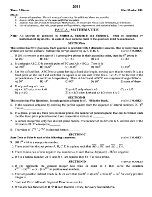 PART-A MATHEMATICS - MyCollegeBag - mycollegebag