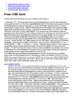 New York Lease Agreement Form T186
