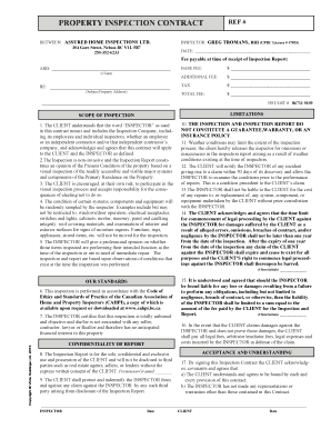 Property Inspection Contract