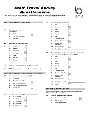 Bury staff travel questionnaire amendeddoc