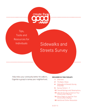 Sidewalks and Streets Survey