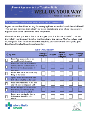 Parent Assessment of Youth’s Skills