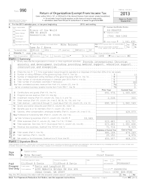 Form 990 2013