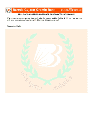 Internet Banking Application Form