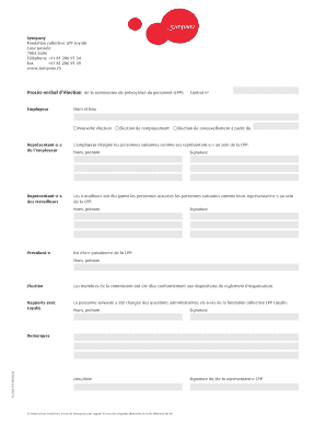 Procès-verbal d’élection de la commission de prévoyance du personnel (CPP)