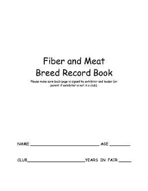 Goat Breed Record Book
