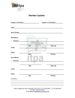 Member Update Form