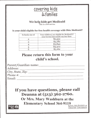 Ohio Medicaid Eligibility Form