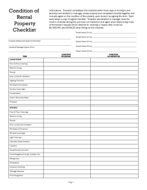 Proof of rent payment letter - Each party keeps a copy of signed checklist