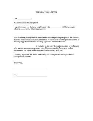 Termination Letter