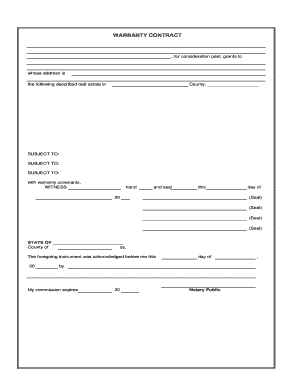 Warranty Contract