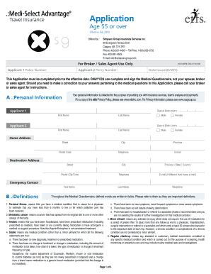 Travel Insurance Application Form