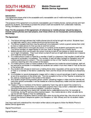 Mobile Device Agreement