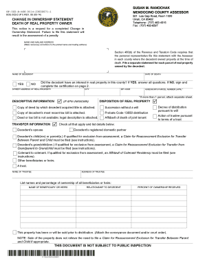 California Change in Ownership Statement