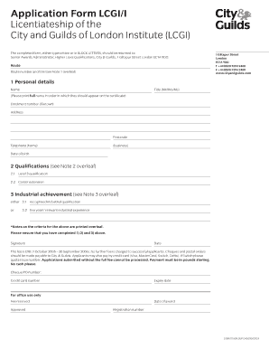 Application Form LCGII - badn org