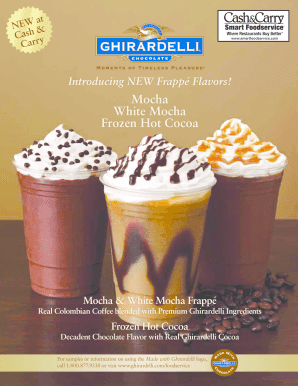 Ghirardelli Chocolate Rebate Form