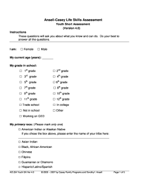 Ansell-Casey Life Skills Assessment - bcdsgvlbborgb