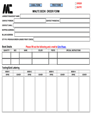 ORDER FORM FOR - bmartinchapmanbbcomb