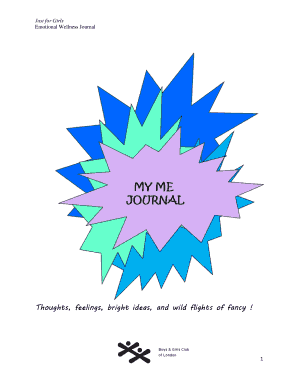 Just for Girls Emotional Wellness Journal