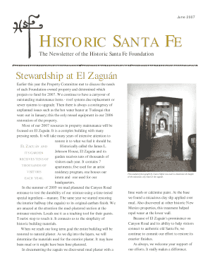 Santa letterhead template - The Newsletter of the Historic Santa Fe Foundation - historicsantafe