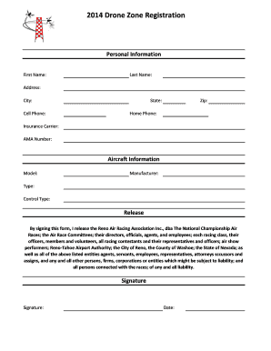 2014 Drone Zone Registration