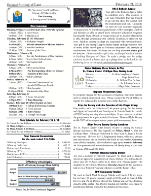 Bishop's Appeal Donation Form