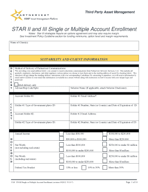 Third Party Asset Management Enrollment Form