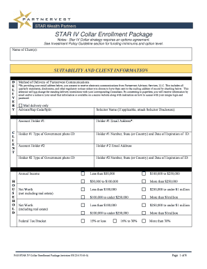 STAR IV Collar Enrollment Package