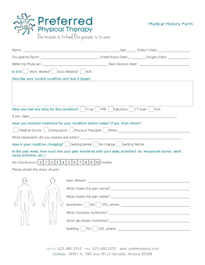 Medical History Form